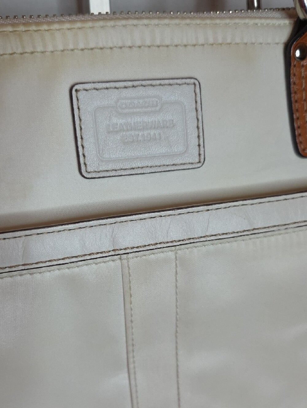Coach Hamptons Satchel Tote Bag - Style 11745 - Picture 3 of 13